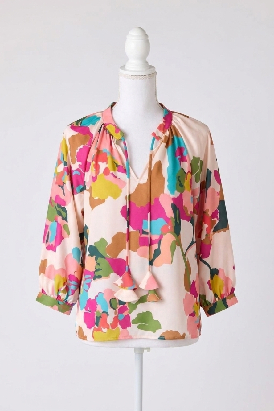 NEW CROSBY BY MOLLIE BURCH marin top in botanic blush